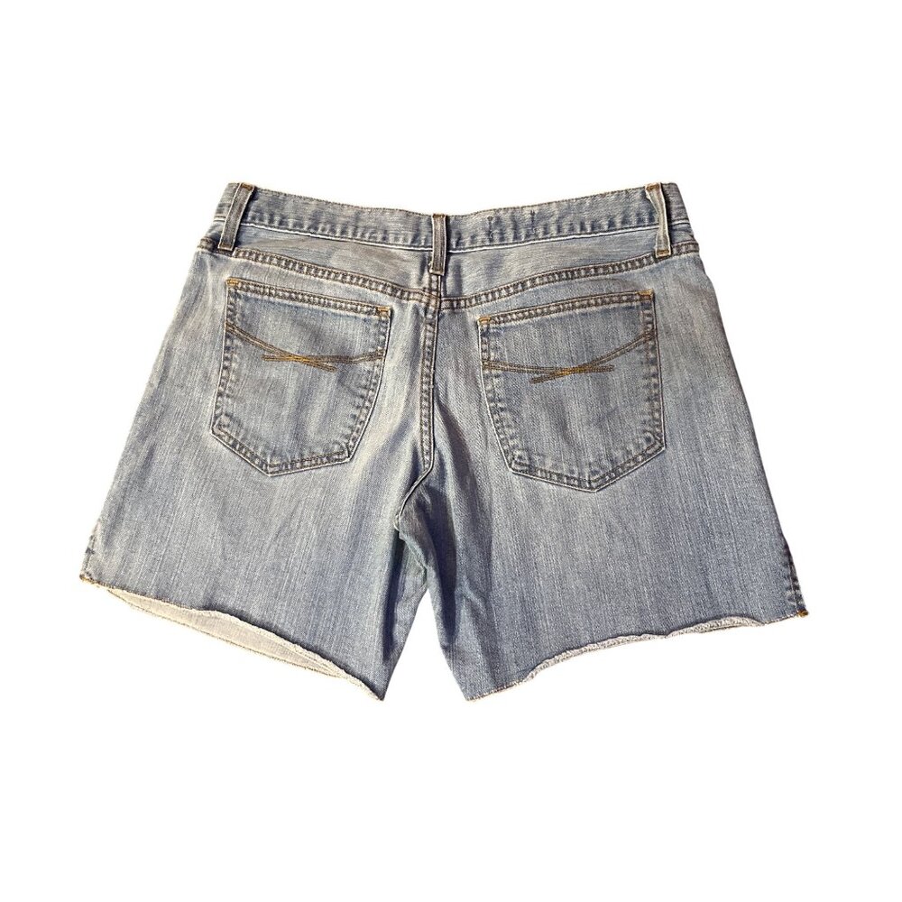 Gap 1969 Boyfriend Denim Shorts 30/10 Split Hem Used - Picture 4 of 13